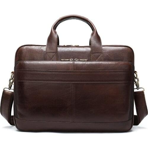 Mens leather bag mens briefcase office bags for men bag mans genuine leather laptop bags male tote briefcase handbag