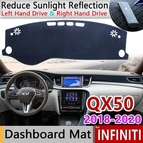 For Infiniti QX50 2018 2019 2020 II MK2 Anti-Slip Mat Dashboard Cover Pad Sunshade Dashmat Carpet Anti-UV Dash Accessories Rug
