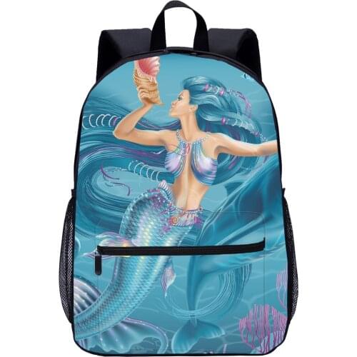 Mermaid Scool Bag School Backpack Kids Cartoon Picture Of School Bag Computer Bag Laptop Backpack Girls Gift