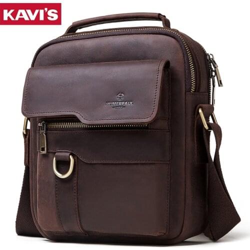 New Cowhide Genuine Leather Shoulder Bags Men Messenger Bag Luxury Men Handbag Business Crossbody Casual Sling Sac