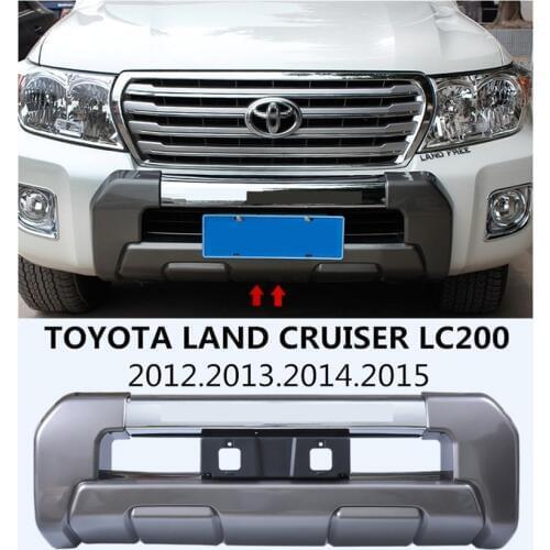 Car Front BUMPER GUARD For TOYOTA LAND CRUISER LC200 2012 2013 2014 2015 High Quality Auto BUMPER Plate Accessories