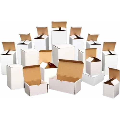 10pcs Mutil size White gift box Glasses/ornaments 3-layer corrugated box Festival gift wedding carton supports boxes packaging