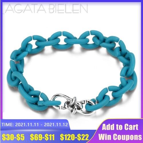 2020 Fashion Charm lake blue Hard Rubber X Bracelets Top quality Lucky Bead Bracelet For Women Men European Unisex Jewelry
