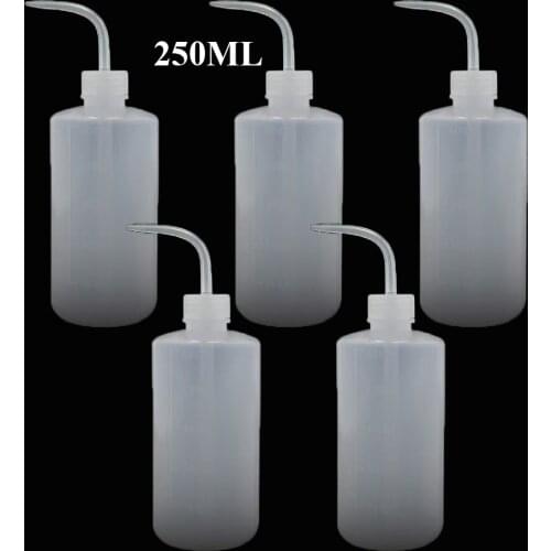 5PCS 250ML 8OZ Plastic Tattoo Green Soap Wash Squeeze Bottles For Permanent Makeup Tattoo Equipment Supply