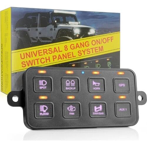 8 Gang Switch Panel Controller with App Circuit Car Led Control Panel Switch Waterproof Fuse Relay Box