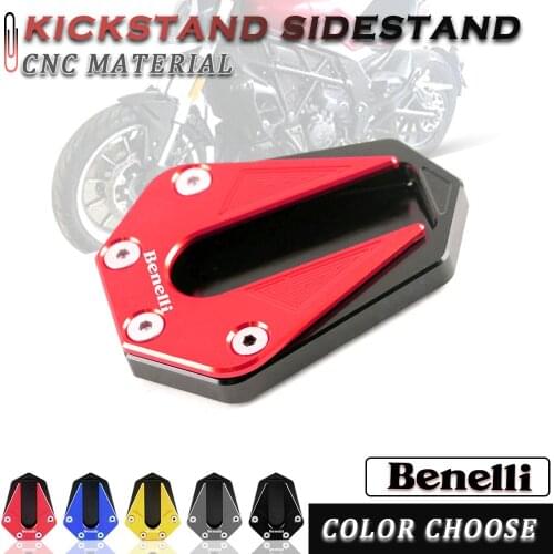 Motorcycle Accessories Kickstand Sidestand Stand Extension Enlarger Pad for Benelli TRK502 TRK502X TRK 502 502X