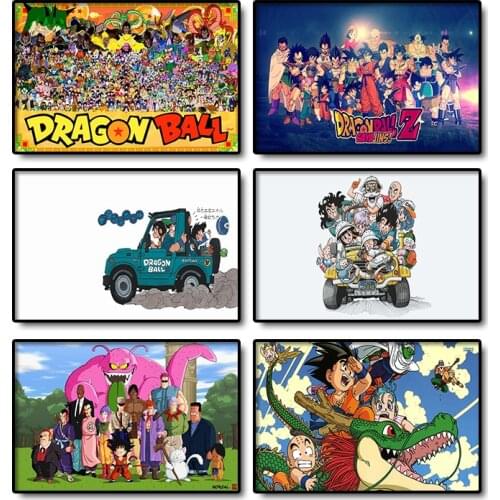 Dragon Ball Goku Goten Trunks Vegeta Anime Figure Poster Canvas Wall Art Print Decoration Living Room Decor Painting Gift Cudros