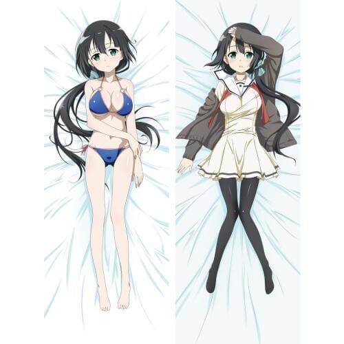 Anime Cartoon Yuuki Yuuna wa Yuusha de Aru Bolster Hugging Pillow Case Pillow Cover Pillowcase Peach Skin 2 Way 811008