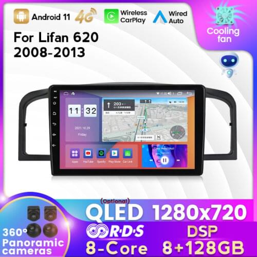 Car navigation 9 inch Android 10 quad core support mirror link DAB 2DIN car radio multimedia video player for Lifan 620/Solano