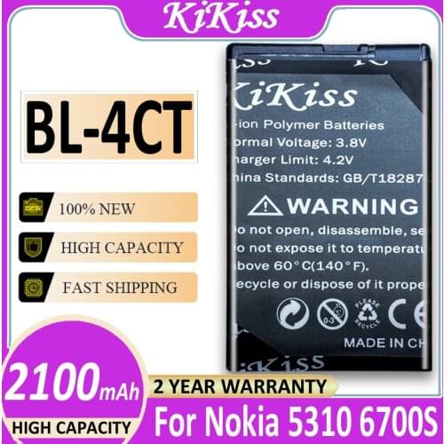 BL-4CT BL4CT BL 4CT Battery For Nokia 5310 6700S X3 X3-00 7230 7310C 5630 2720 2720A 7210C 6600F Battery 2100mAh +Track NO