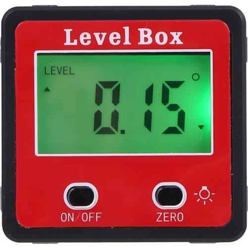 LCD Digital Inclinometer Spirit Level Protractor Angle Gauge Meter Bevel Level Magnetic Base