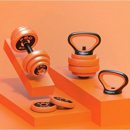 Dumbbell Mens Fitness Equipment Household Electroplating Dumbbell Set Detachable Adjustable Barbell