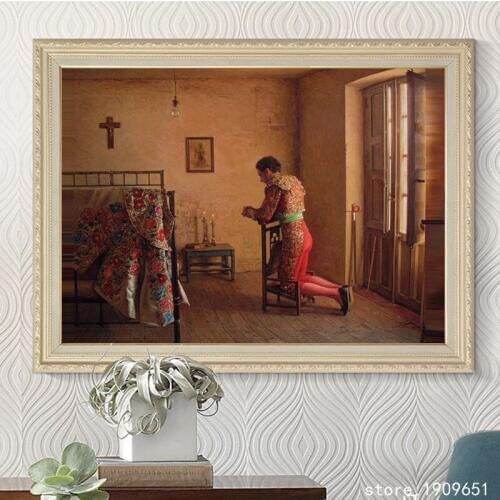 Cotton no frame classical figure Spanish bullfighter canvas printings oil painting printed on cotton art decoration pictures