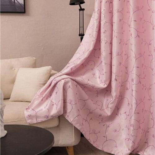 Fashion Simple Jacquard Blackout Curtains Modern Style Living Room Bedroom Balcony Curtains