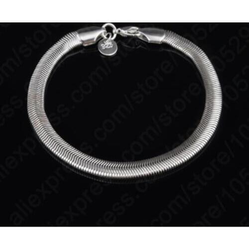 Fashion 925 Sterling Silver Jewelry And Wholesale High Quality Charming Unsexs Snake Chain Bracelet For Baby Women Gift