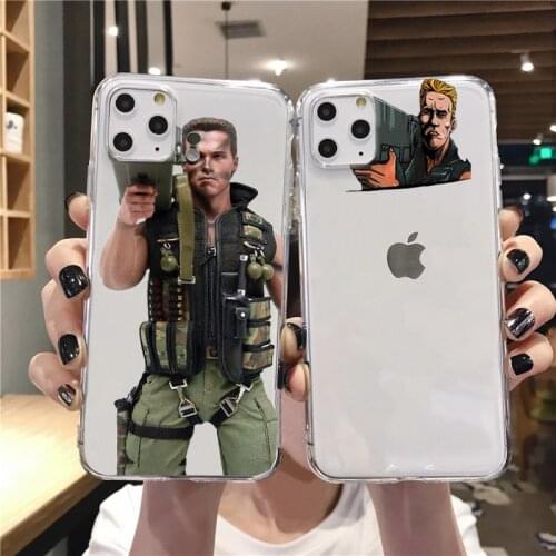 Arnold Schwarzenegger movie Commando 1985 poster TPU soft phone case for Apple iPhone 11 Pro Max X XR XS Max8 7 Plus 6s 5 SE