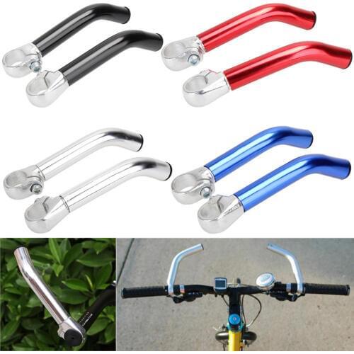 NEW Bike Rest Handlebar For 22.2cm Riding Bar Ends Bicycle Sheep Horn Bar Ends 15cm Aluminum Bicycle Bent Handlebar Ends cycling