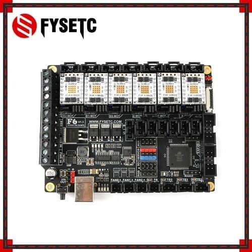 FYSETC F6 V1.3 Board ALL-in-one Electronics Solution Mainboard + 6pc TMC5160 V1.2 SPI High Power Stepper Motor Driver VS TMC2130