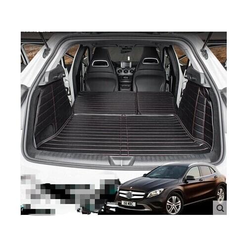 Non Slip Wholy Surrounded No Ordor Special Car Trunk Mats for Mercedes Benz GLA Durable Waterproof Boot Carpets