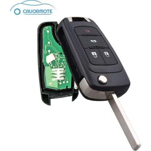 For Chevrolet Cruze Folding Flip Smart Remote Key For Chevrolet Camaro Malibu Impala Sonic Equinox 4 Buttons 315Mhz Car Key Fob