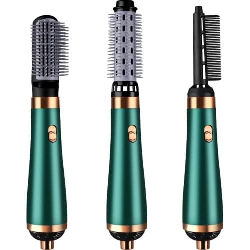 3 in 1 Hair Dryer Brush Straightener Hair Curler Comb Negative Ion Technology Professional Hot Air Comb for Women
