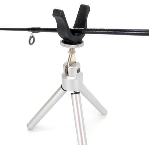 Winter Folding Ice Fishing Rod Holder Small Triangle Bracket Ice Fishing Pole Fishing Tackle telescopic fishing rod holder