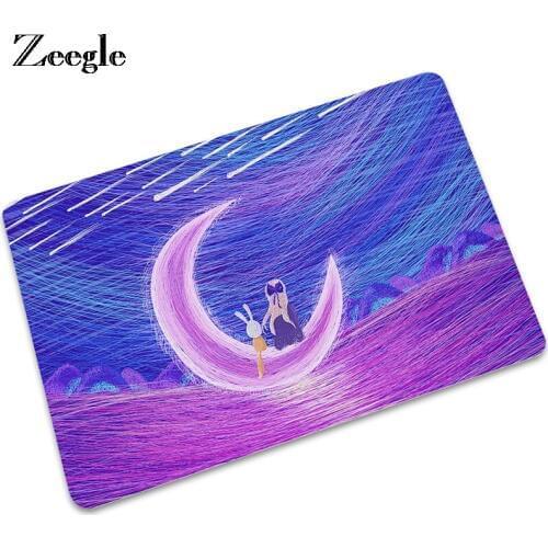 Zeegle Cartoon Carpets For Living Room Kid Room Floor Mat Bedroom Home Decoration Coffee Table Non-slip Area Rug