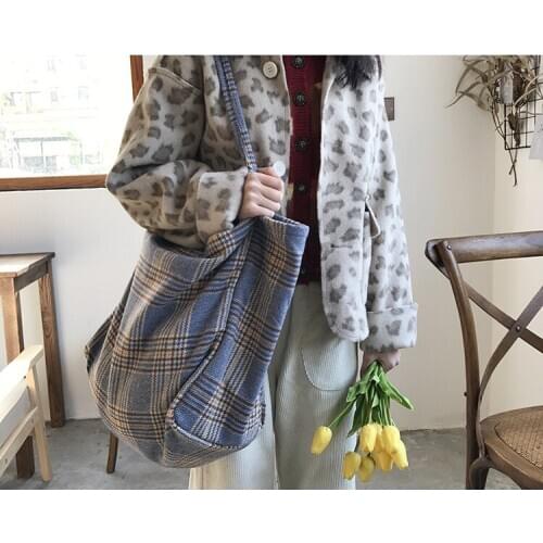 Women Simple Large Capacity In Japan Korea Female Handbag Ladies Casual Shoulder Bag Retro Versatile Tote Bag 2020 Hot