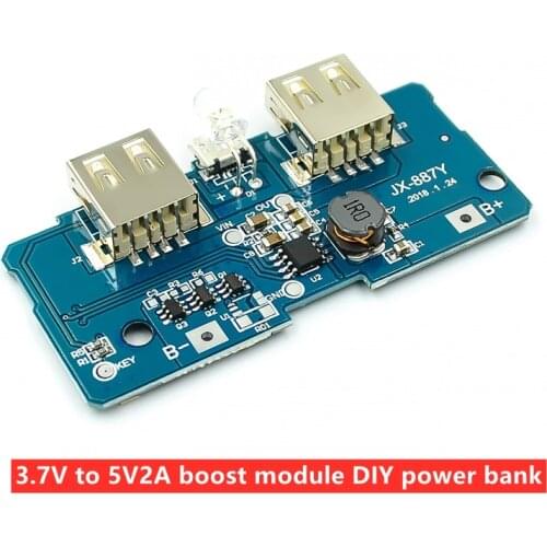 18650 battery 3.7V to 5V2A boost module DIY power bank/mobile power motherboard/circuit board