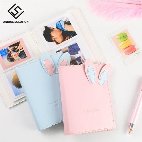 3 Inch Polaroid Photo Album Mini Instant Picture Case Storage For Fujifilm Instax Film 8 Cute Bunny Instax Album Fotografia