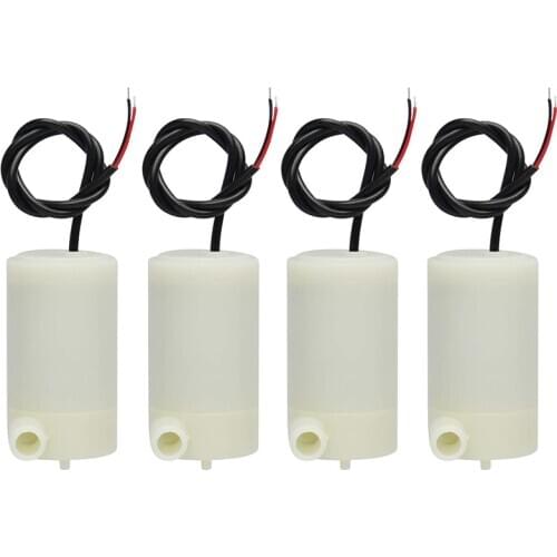 4 Pcs DC 3 V 5 V Micro-Submersible Mini Water Pump Fish Tanks Fountain Aquarium Set