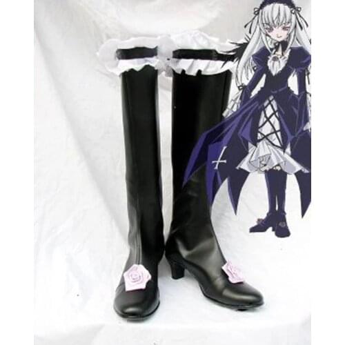 Anime Rozen Maiden Mercury Lampe Cosplay Boots Shoes Halloween Role Play prop Custom Made Any Size