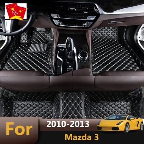 Car Floor Mats For Mazda 3 2013 2012 2011 2010 Custom Rugs Pads Auto Interior Accessories Styling Waterproof Rugs