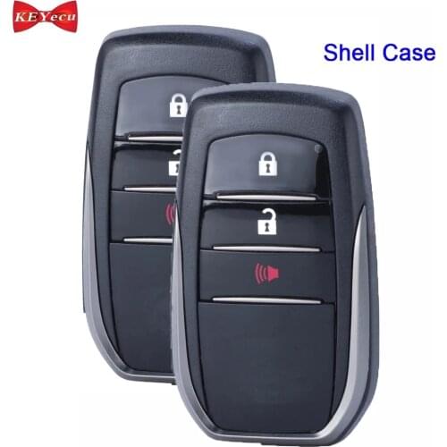 KEYECU 2x for Toyota Fortuner Hilux 2016 2017 2018 2019 2020 2021 Remote Key Shell Case for BM1EW BM1ET 89904-0K231 89904-0K060