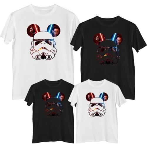 Disney Star Wars T-shirt cotton Children clothes family matching outfits dad Clothing for boys t shirt Summer Tops 2021 New