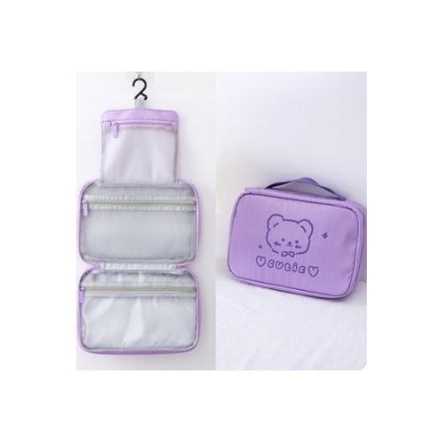 Travel large capacity washing and protecting appliance dry and wet separation skin care products portable cosmetic bag J06