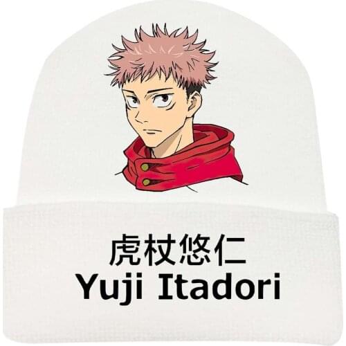 Cotton Hat Yuji Itadori Megumi Fushiguro Satoru Gojo Cosplay Kawaii Japanese Anime Streetwear Women Men 2021 Couple New Beanies