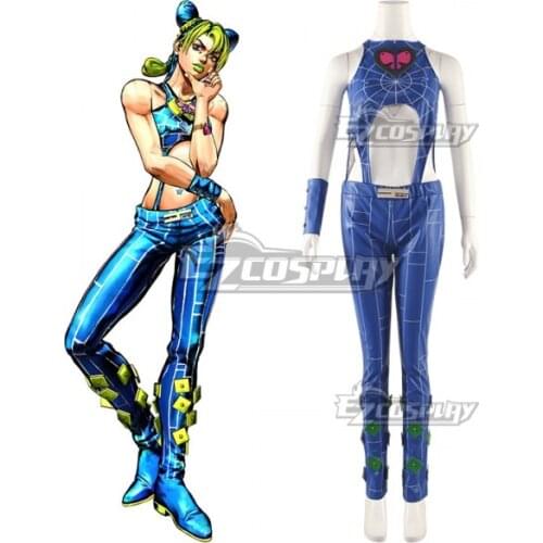 Stone Ocean Jolyne Cujoh Classic Clothes Props Halloween Christmas Party Adult Outfit Suit Cosplay Costume E001