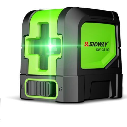 SNDWAY laser level Green 2 lines self-leveling laser Leveler Vertical Horizontal Cross laser red beam line measuring instrument
