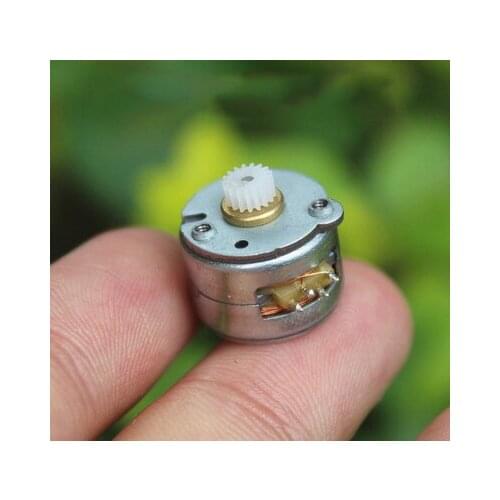 Micro Two-phase Four-wire Stepper Motor Mini 15mm Stepper Motor Stepper Motor 18 Degree Step Angle with 17teeth 0.5module Gear