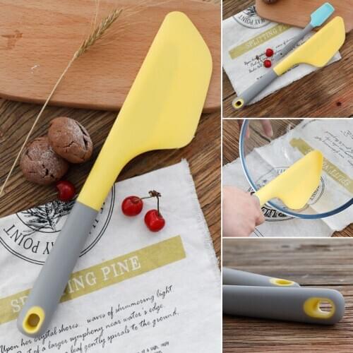 Multifunction Cream Butter Cake Silicone Mixing Batter Scraper Spoon Spatula Baking Pastry Mixer Tools Kitchenware