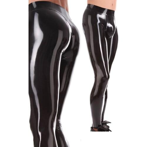MEN LATEX TROUSER HIGH WAIST 3D CROTCH AND ZIP CROTCH CUSTOM MADE