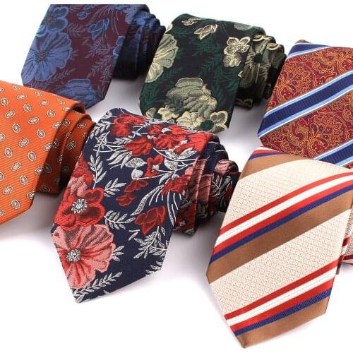New Striped Neck Ties For Men Women Classic Floral Tie Suits Skinny Tie For Wedding Business Slim Men Necktie Gravata Gifts