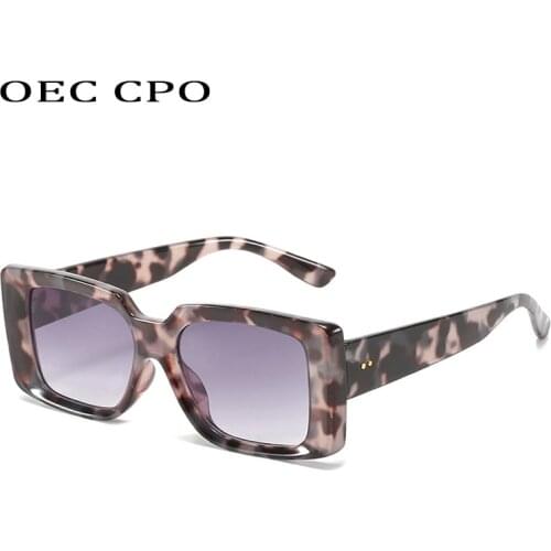 OEC CPO 2021 New Fashion Square Sunglasses Women Brand Sexy Ladies Rectangle Sun Glasses Female Eyewears UV400 Goggles Glasses