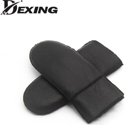 Handmade Genuine Leather Gloves Women Warm Real Wool Fur winter Gloves Girls Female Sheepskin Female Gloves