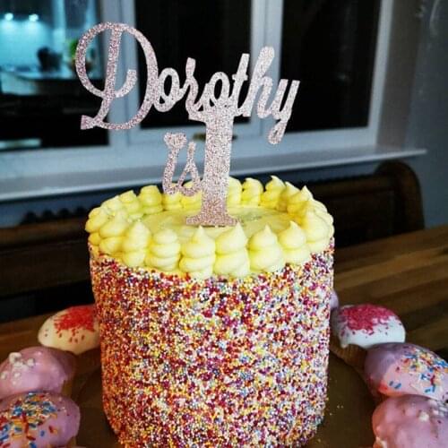 Custom Mermaid cake Topper, Birthday Gold cake topper, custom glitter cake topper Personalize seahorse Shell food toothpicks