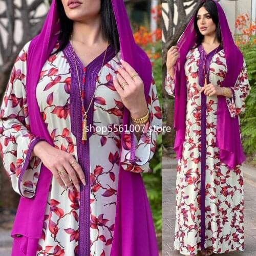 Ramadan Turkey Muslim Dress Women Abaya Moroccan Kaftan Islamic Clothing India Long Khimar Djellaba Dubai Jilbab Party Vestidos