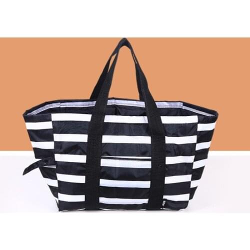 Picnic Foldable Cold Storage Bag Reusable Eco-friendly Travel Food Storage Thermal Insulation Ice Bag Portable Shopping Ice Bag