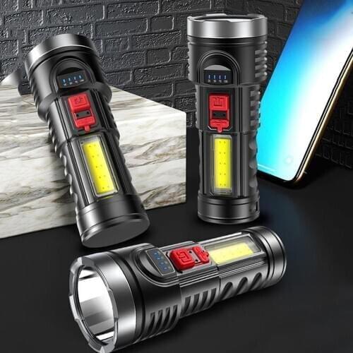 Super Powerful LED Flashlight Torch USB Rechargeable Waterproof Lamp Ultra Bright Lantern Camping