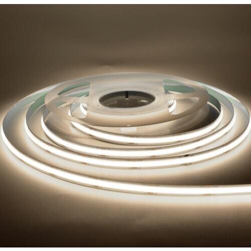 DC12V 24V COB LED Strip Light High Density Flexible Tape Light Advertising Decoration Lighting Belt Name Board DIY Home Light